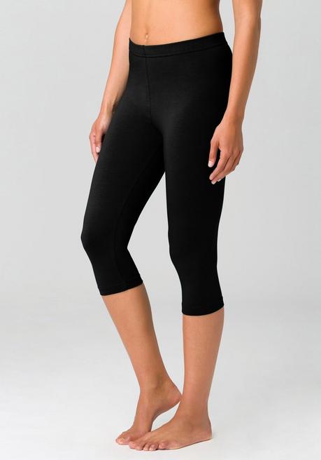 Vivance Active Doppelpack Capri-Leggings - weiß+schwarz sheego