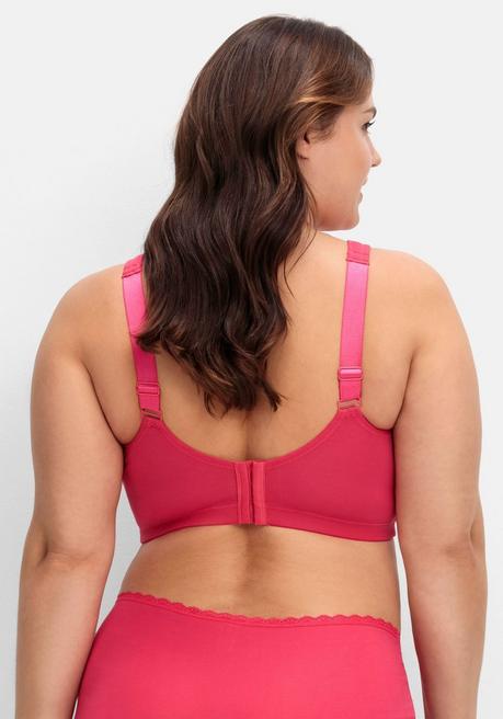 Sheego Doppelpack Entlastungs-BH Ohne Bügel - Graphit+orchidee Sheego