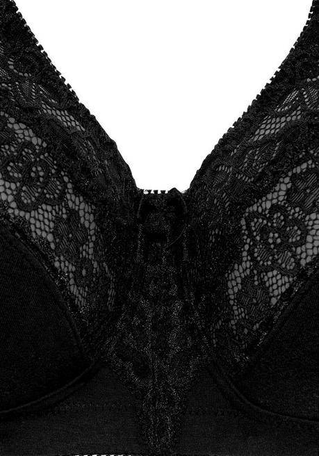 PETITE FLEUR Doppelpack Entlastungs-BHs Mit Spitze - Schwarz+weiß Sheego