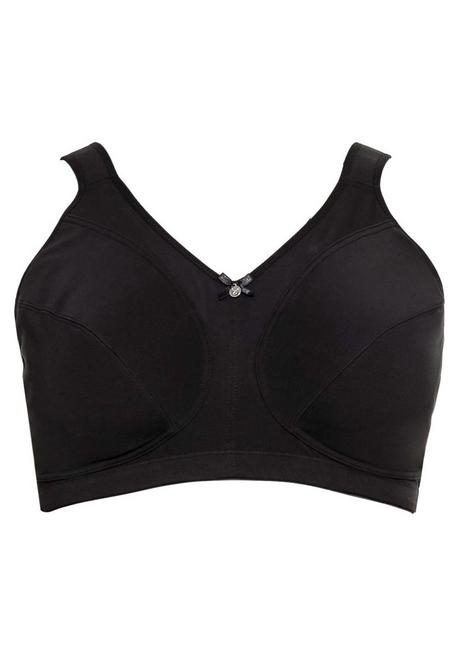 Sheego Doppelpack Entlastungs-BHs, Mit Stickerei-Spitze - Schwarz Sheego