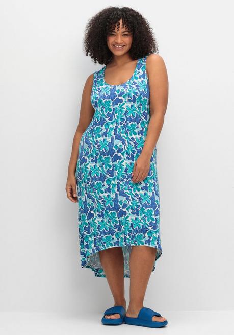 Sheego Doppelpack Jerseykleider In Leichter A-Linie - Tiefblau Sheego