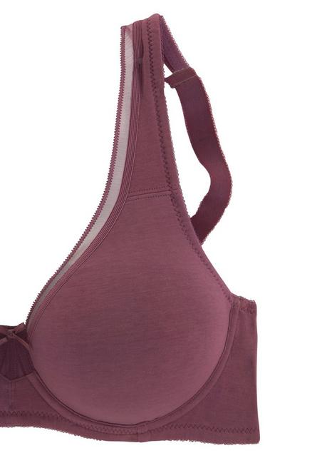 PETITE FLEUR Doppelpack Minimizer-BHs - Burgund+weiß Sheego