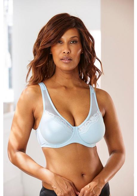 PETITE FLEUR Doppelpack Minimizer-BHs - Hellblau+weiß Sheego