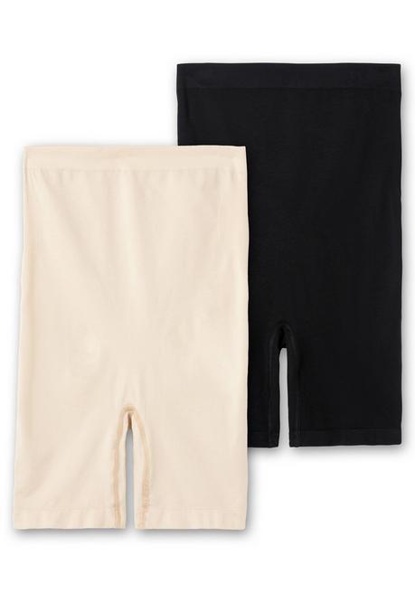 Sheego Doppelpack Shaping-Formpants Extrahohe Taille - Hautfarben+schwarz Sheego