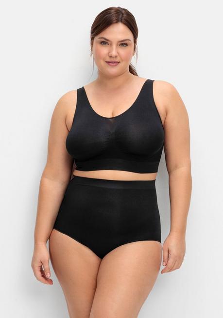 Sheego Doppelpack Shaping-Formslips, Extrahohe Taille - Hautfarben+schwarz Sheego