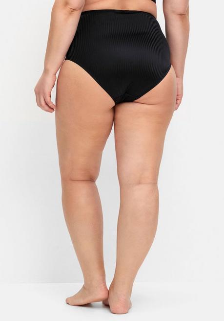 Sheego Doppelpack Slips Mit Spitze Und Shapingeinsatz - Schwarz+schwarz Sheego