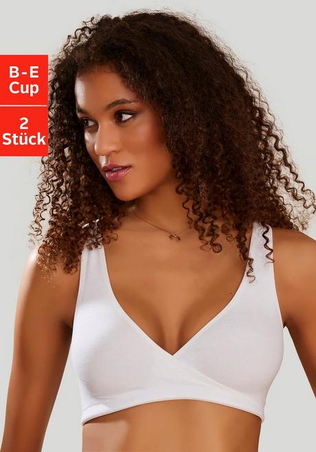 PETITE FLEUR Doppelpack Soft-BHs - schwarz+weiß sheego
