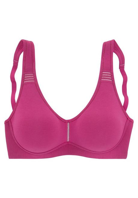 PETITE FLEUR Doppelpack T-Shirt-BHs - Beere+weiß Sheego