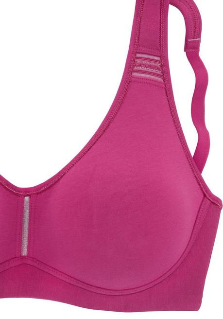 PETITE FLEUR Doppelpack T-Shirt-BHs - Beere+weiß Sheego