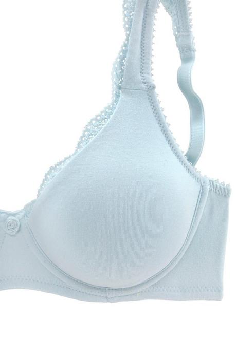 PETITE FLEUR Doppelpack T-Shirt-BHs - Hellblau+weiß Sheego