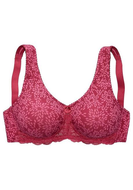 NUANCE Entlastungs-BH Mit Jacquardspitze - Pflaume Sheego