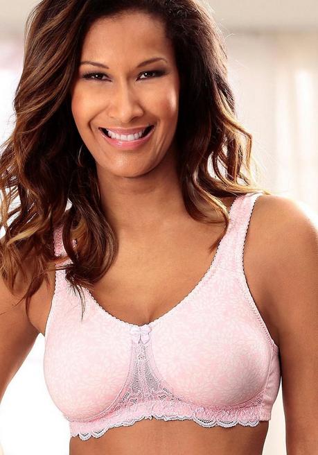 NUANCE Entlastungs-BH mit Jacquardspitze - rosé-puder sheego