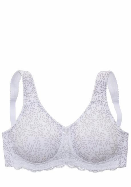 NUANCE Entlastungs-BH Mit Jacquardspitze - Weiß-taupe Sheego
