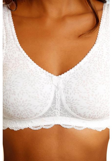 NUANCE Entlastungs-BH Mit Jacquardspitze - Weiß-taupe Sheego
