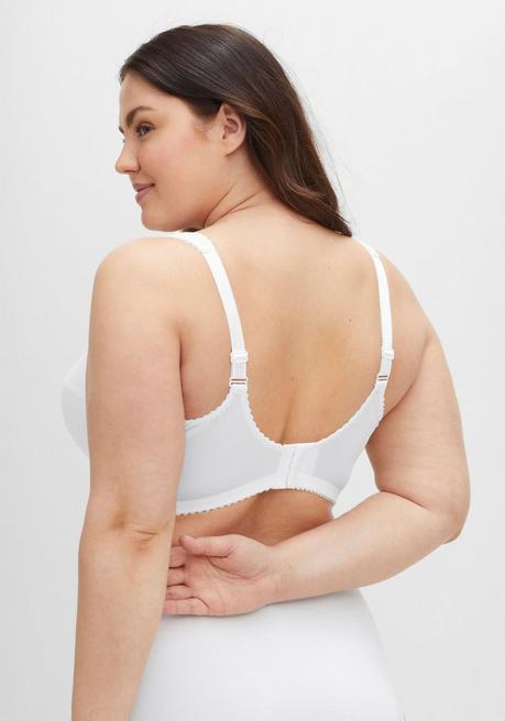 Sheego Entlastungs-BH Ohne Bügel, Leicht Elastisch - Weiß Sheego