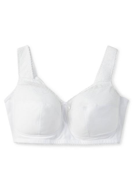 Sheego Entlastungs-BH Ohne Bügel, Leicht Elastisch - Weiß Sheego