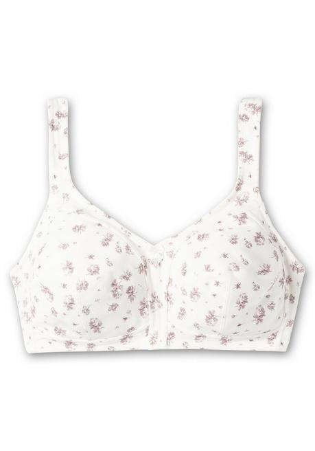 Susa Entlastungs-BH Ohne Bügel, Mit Blümchenprint - Champagner Bedruckt Sheego