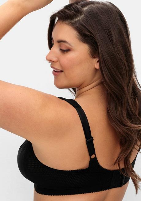 Miss Mary Entlastungs-BH Ohne Bügel, Mit Spitze - Schwarz Sheego