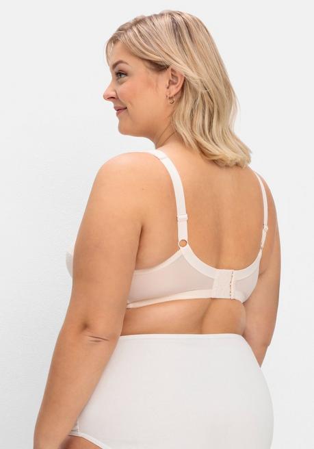 Susa Entlastungs-BH Ohne Bügel, Mit Spitzeneinsatz - Puder Sheego