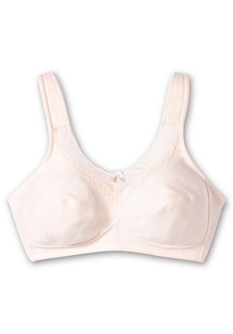 Susa Entlastungs-BH Ohne Bügel, Mit Spitzeneinsatz - Puder Sheego