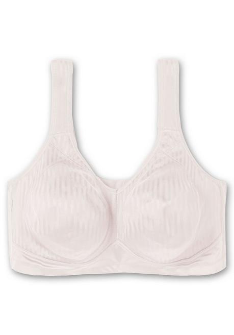 Susa Entlastungs-BH Ohne Bügel, Mit Tonigen Streifen - Sand Sheego