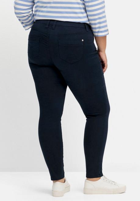 Sheego Extraschmale Twillhose In Curvy-Schnitt SUSANNE - Nachtblau Sheego