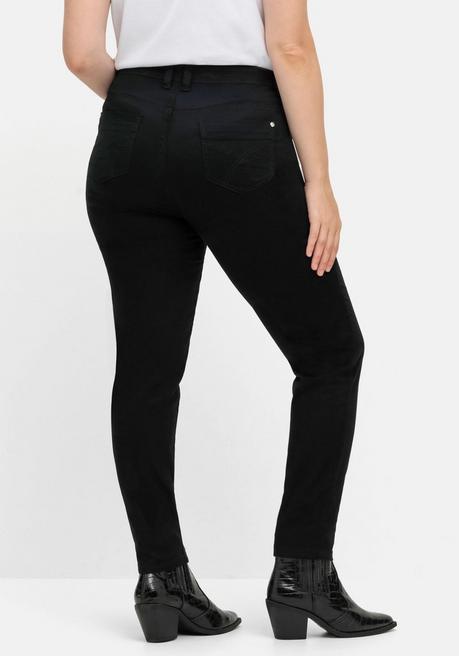 Sheego Extraschmale Twillhose In Curvy-Schnitt SUSANNE - Schwarz Sheego