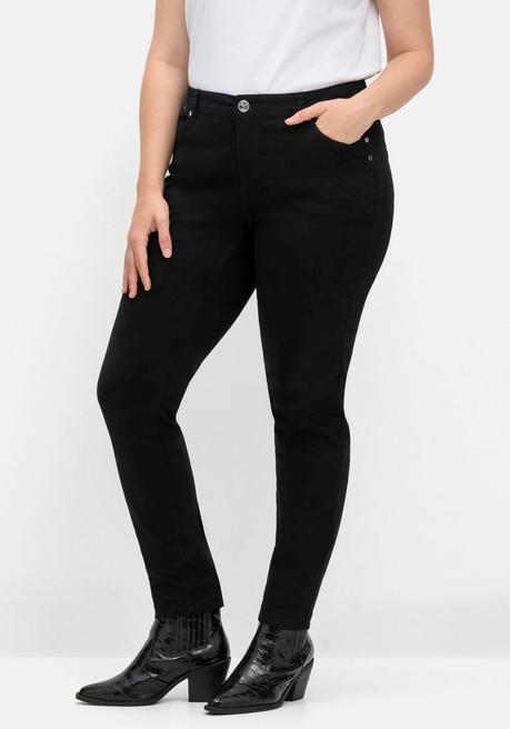 Sheego Extraschmale Twillhose In Curvy-Schnitt SUSANNE - Schwarz Sheego