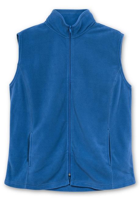 Sheego Fleeceweste Mit Stehkragen Und Anti-Pilling-Effekt - Nachtblau Sheego