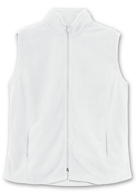 Sheego Fleeceweste Mit Stehkragen Und Anti-Pilling-Effekt - Ecru Sheego