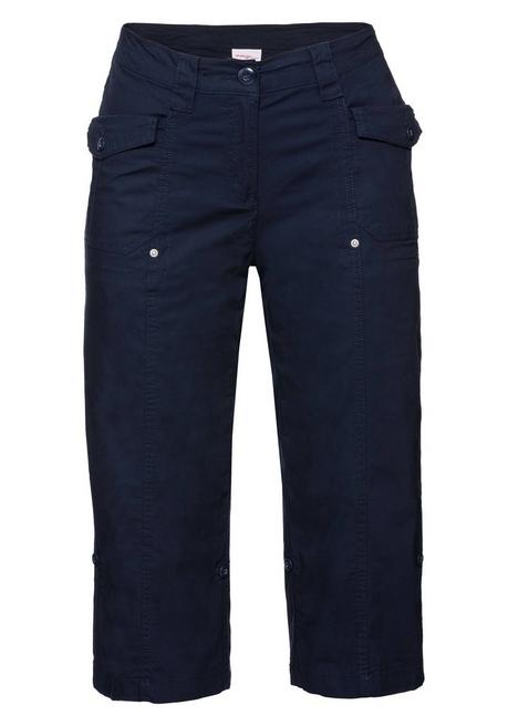 Sheego Gerade 3/4-Hose Mit Krempelfunktion - Marine Sheego