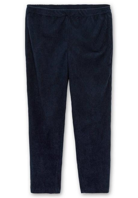 Sheego Gerade Cordhose Mit Gummizugbund - Marine Sheego
