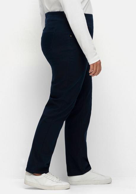 Sheego X Collection L. Gerade Hose Mit Hohem Rundum-Dehnbund - Marine Sheego