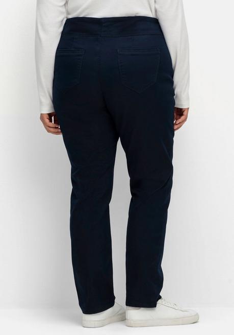 Sheego X Collection L. Gerade Hose Mit Hohem Rundum-Dehnbund - Marine Sheego