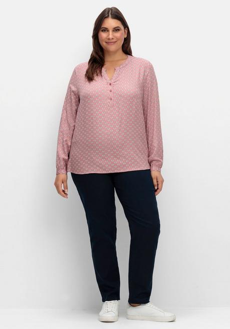 Sheego X Collection L. Gerade Hose Mit Hohem Rundum-Dehnbund - Marine Sheego