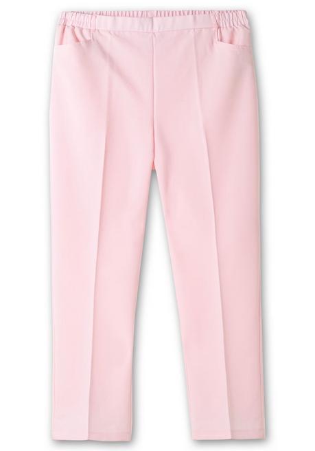 Sheego Gerade Hose Mit Schlupfbund Und Bügelfalten - Rosé Sheego