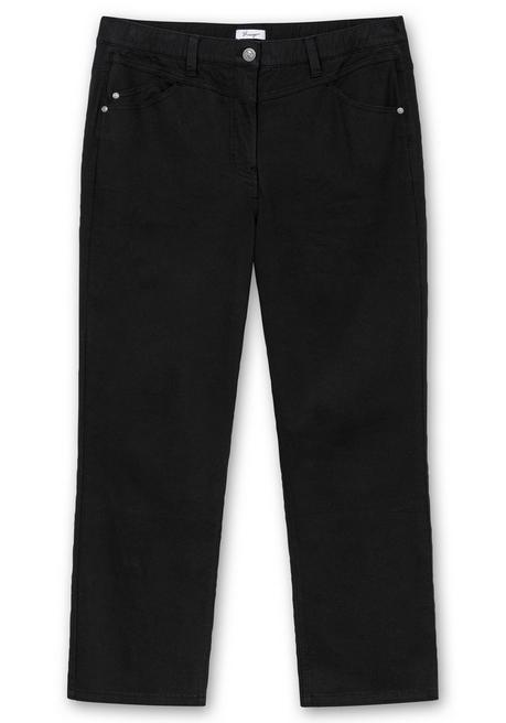 Sheego Gerade Hose Mit Shaping-Einsatz Und Gummibund - Schwarz Sheego