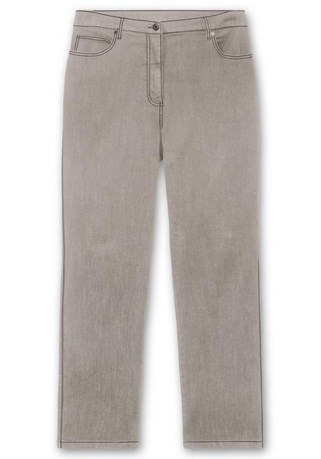 Sheego X Collection L. Gerade Jeans In 5-Pocket-Form - Grey Denim Sheego