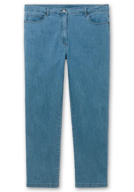 Sheego X Collection L. Gerade Jeans In 5-Pocket-Form - Light Blue Denim Sheego