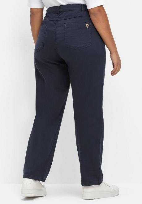 Sheego Gerade Jeans In Ankle-Länge, Five-Pocket-Form - Marine Sheego