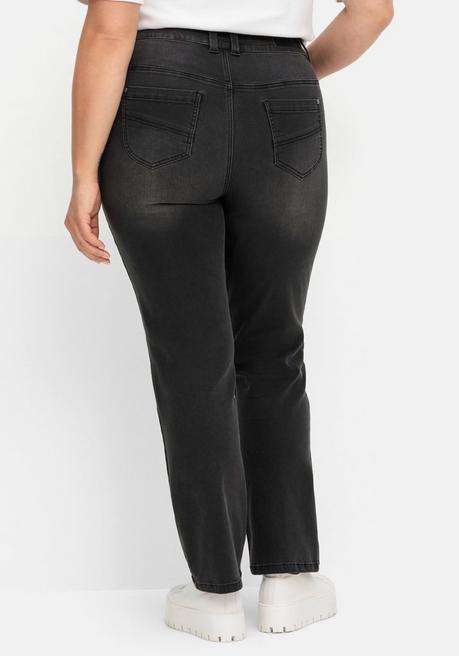 Sheego Gerade Jeans In Curvy-Schnitt MANUELA - Black Denim Sheego