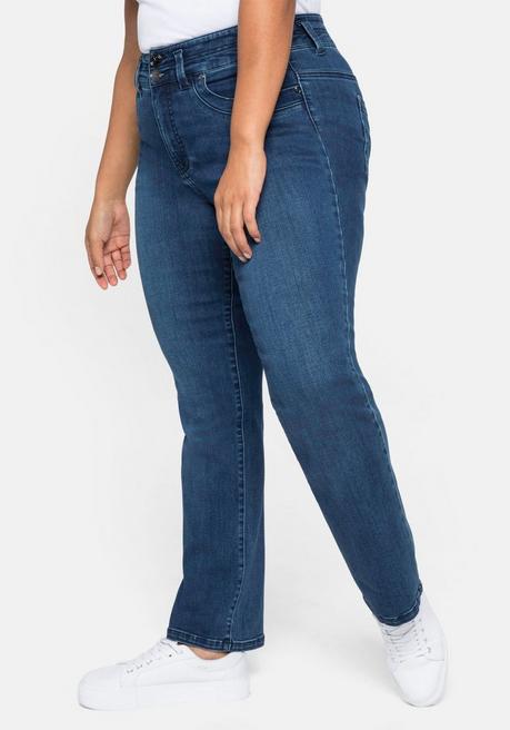 Sheego Gerade Jeans In Curvy-Schnitt MANUELA - Dark Blue Denim Sheego