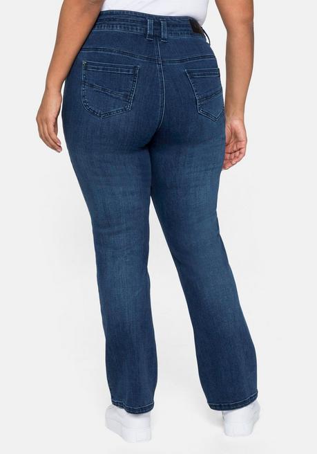 Sheego Gerade Jeans In Curvy-Schnitt MANUELA - Dark Blue Denim Sheego