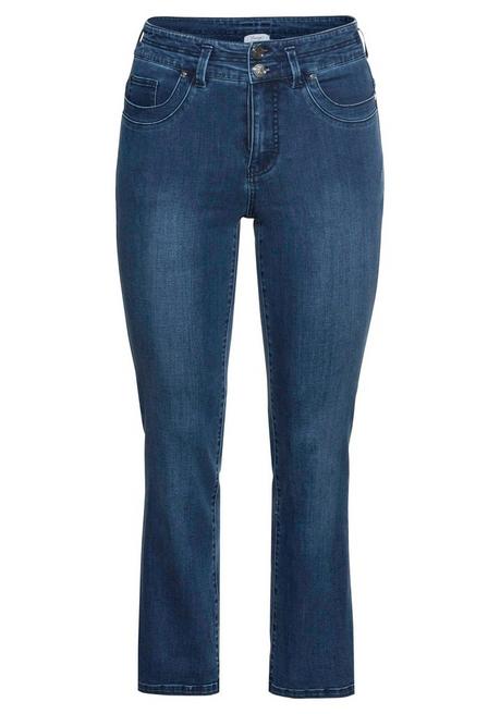 Sheego Gerade Jeans In Curvy-Schnitt MANUELA - Dark Blue Denim Sheego