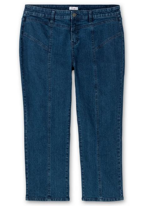 Sheego Gerade Jeans In Curvy-Schnitt PIA, Knöchelfreier Länge - Blue Denim Sheego