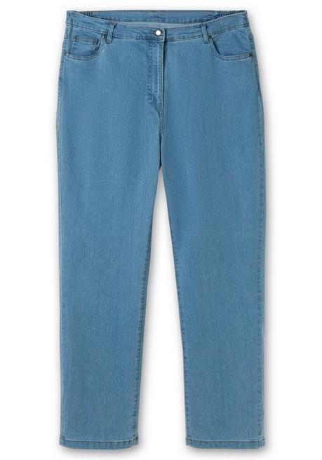 Sheego Gerade Jeans Mit Seitlichem Stretchbund - Blue Denim Sheego