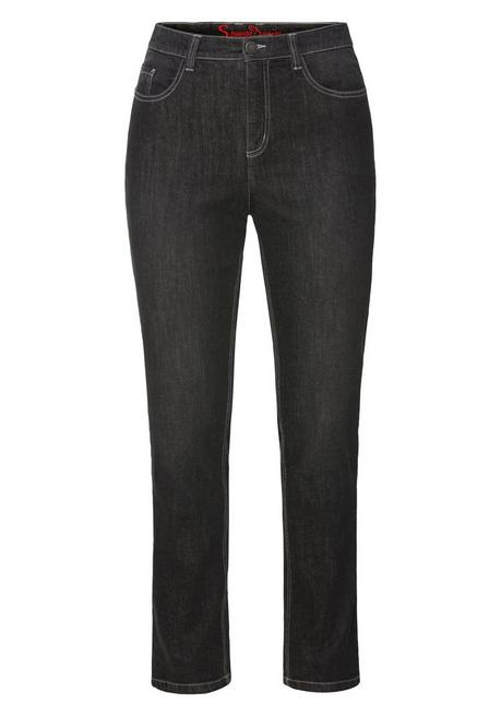 Sheego Gerade Jeans Mit Shaping-Einsatz - Black Denim Sheego