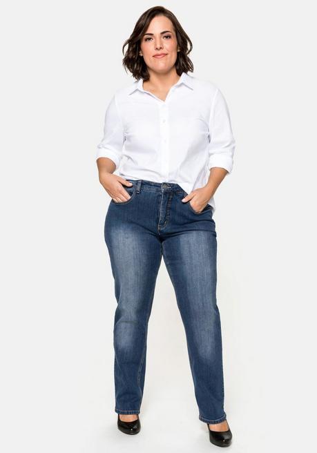 sheego Gerade Jeans mit Shaping-Einsatz - blue Denim sheego sheego Gerade Jeans mit Shaping-Einsatz - blue Denim sheego