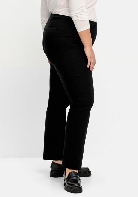 Sheego Gerade Schlupfhose Mit Shaping-Einsatz - Schwarz Sheego