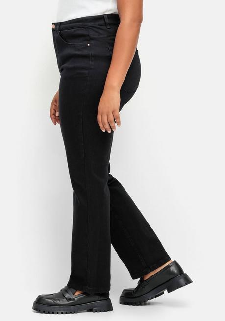 Sheego Gerade Stretch-Jeans Mit Bodyforming-Effekt - Black Denim Sheego